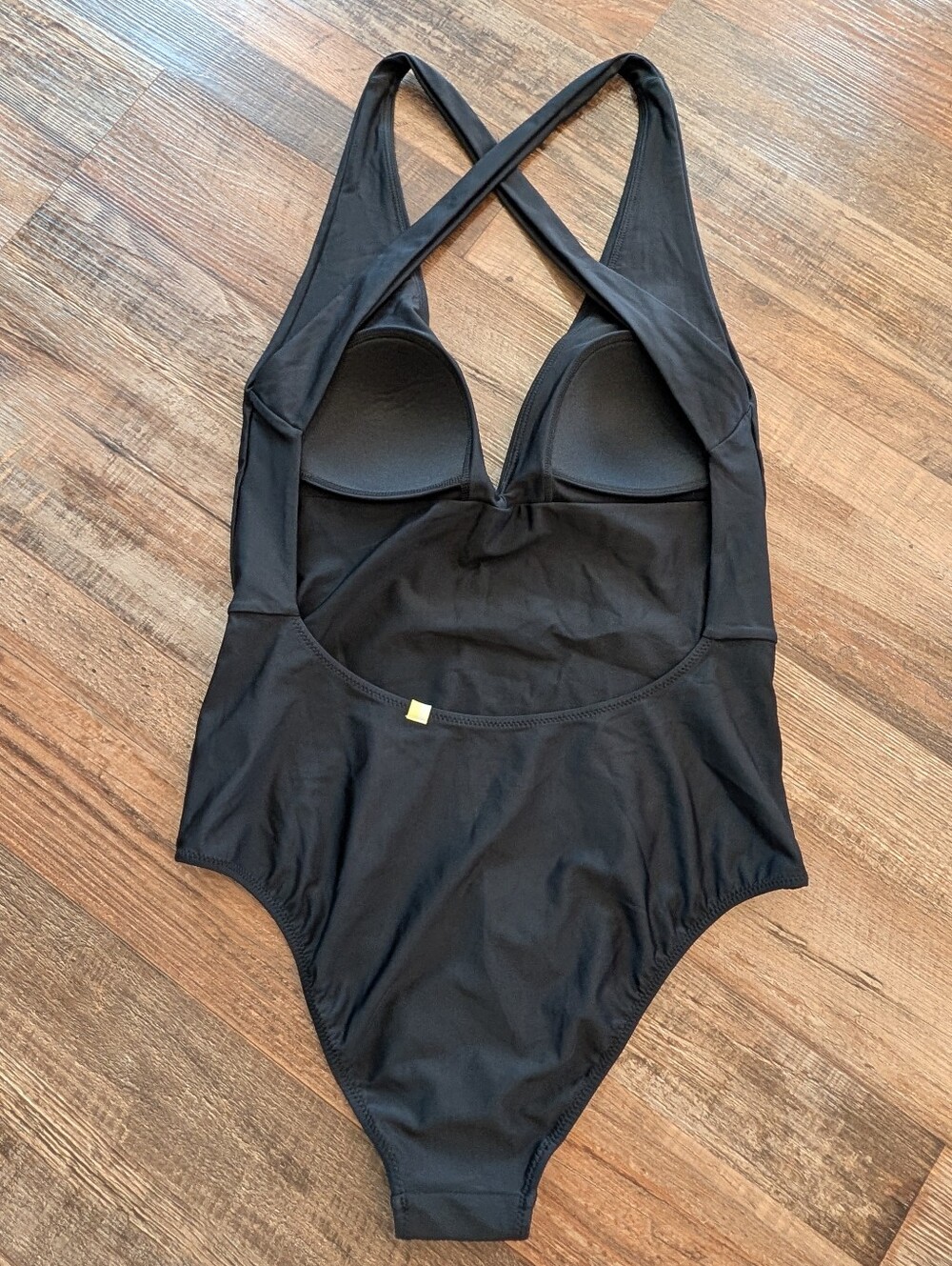 Summersalt Plunge V-Neck Criss Cross Open Back One-Piece Swimsuit Sz 6 - Picture 6 of 12